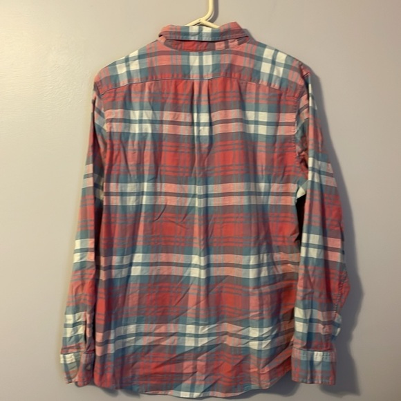 Vineyard Vines Slim Fit Tucker Shirt Plaid Linen Cotton Blend size L - Picture 9 of 16